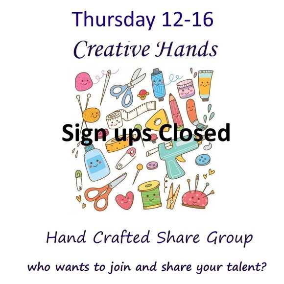 Thursday 12-16 Hand Crafted Handmade Share Group Part One - Sign In - Picture 1 of 11